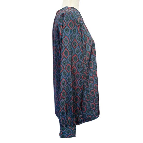 Pendleton Sophisticates Vintage Lady Blouse Size 14 Geometric Print - Picture 3 of 5